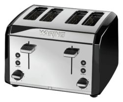 Waring - Toaster - 4 Slice Stainless Steel -Black.